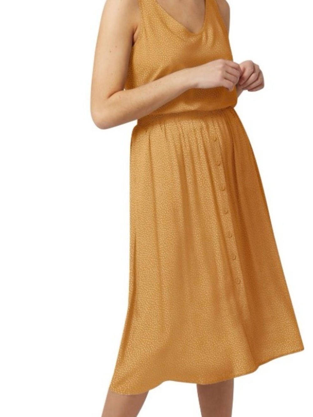 FIG Clothing Ravenna Skirt XL Dotty Amber Polka Dot Midi Skirt NWT